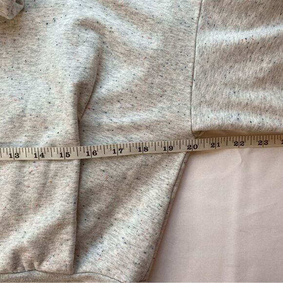 Athleta Heather Gray Speckled Balance Sweatshirt Size Small - Picture 12 of 13